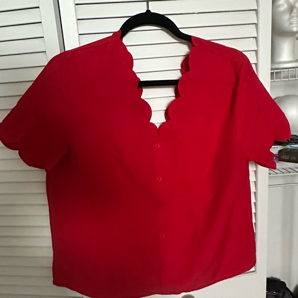 Red blouse